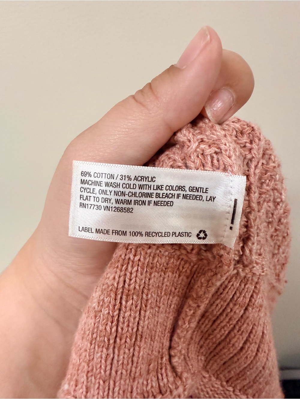 Universal Thread Women's Waffle-Knit Scoop Neck Sweater in Rose - Picture 6 of 6
